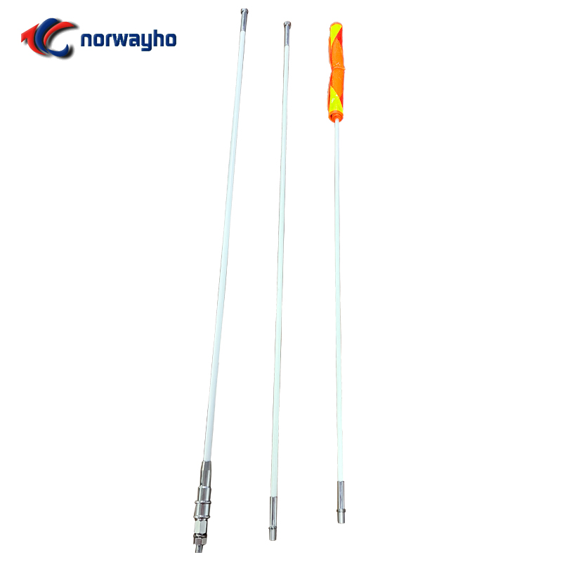NWH-KY07 3-SECTIONS REFLECTIVE FLAG MINING SAFETY LED WHIPS