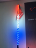 NWH-WRWB Wrapped Red/White/Blue Color LED Lighted Whips Single Steady Patriot Whip